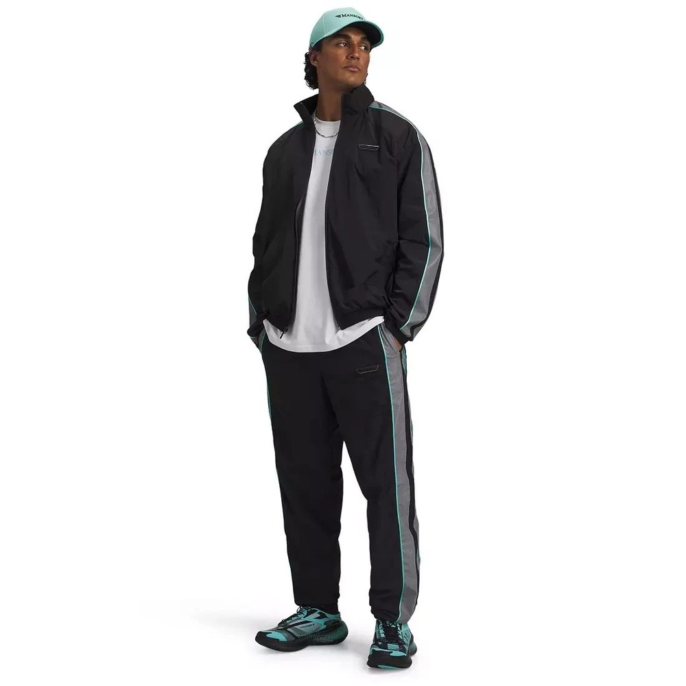 2 PIECE SET - Under Armour Man's X Mansory Icon Pants & Track Jacket Size L